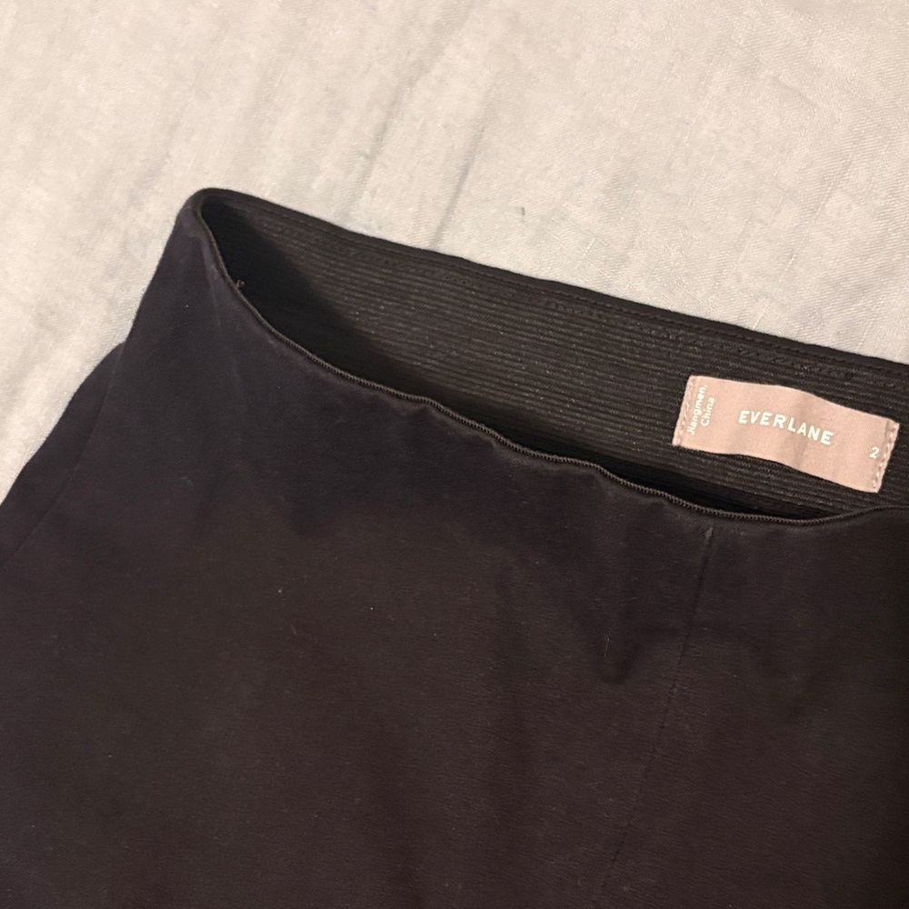 Everlane Black Straight-Leg Women's Pants - Picture 4 of 6